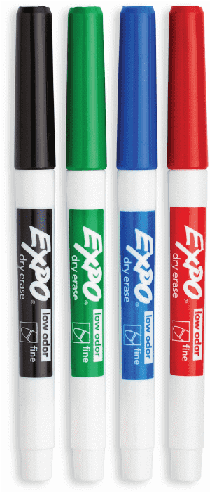 Newell EXPO Low Odor Dry Erase Markers Fine Tip